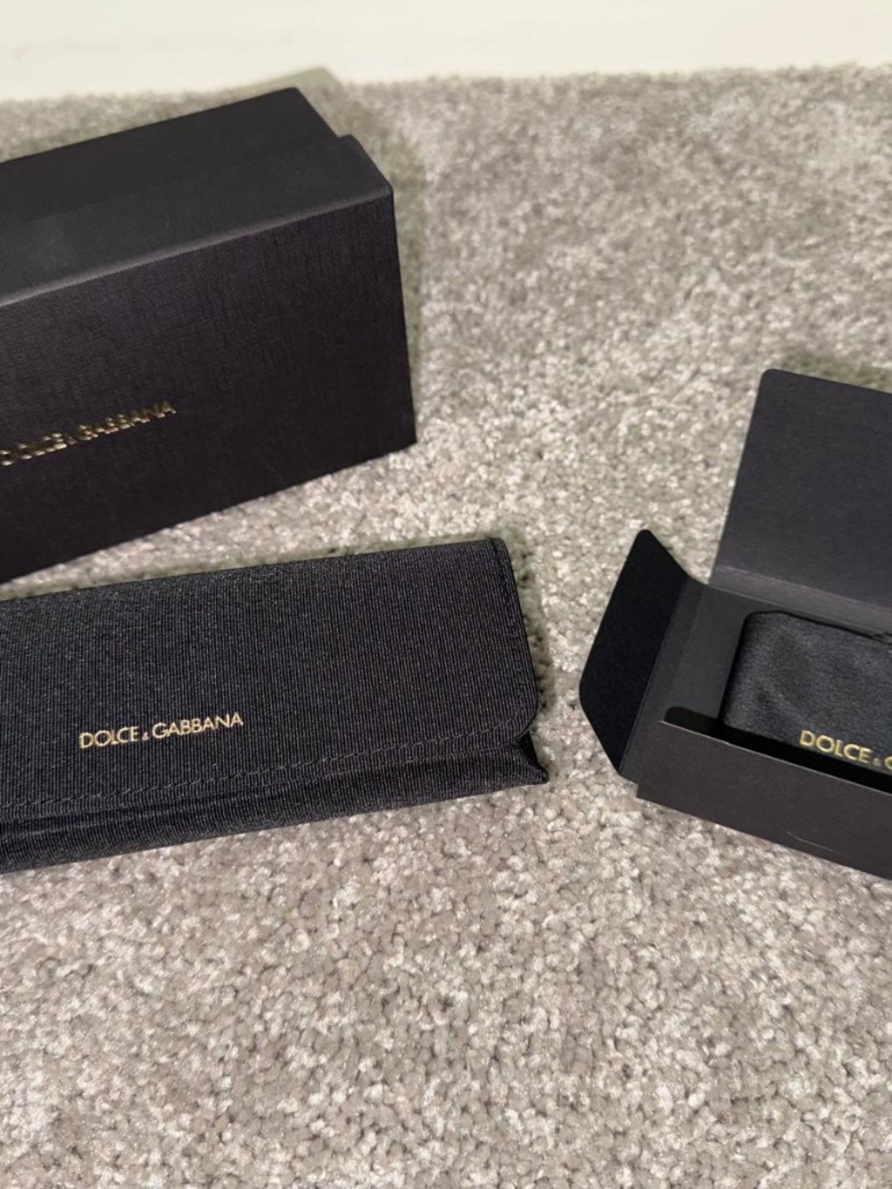BRAND NEW Dolce & Gabbana Sunglasses Case, Box, and lens cleaner cloth